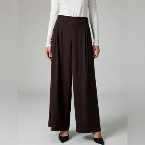 Vince Brown Mocha Fluid High Rise Wide Leg Pants / Trousers, size 10